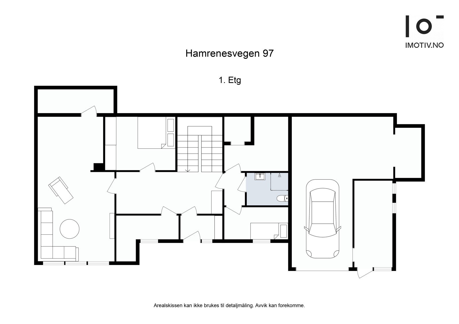 Kjellerstue 35,9 m², bad 2,1 m², kjølerom 1,8 m², soverom 8 m², soverom 9,6 m² (ikke godkjent lysinslipp),, bod 5,8 m², bod 6,8 m², entré 2,8 m², hall m/trapp 14,7 m², mellomgang 1,8 m², teknisk rom 4 m² Galleribilde
