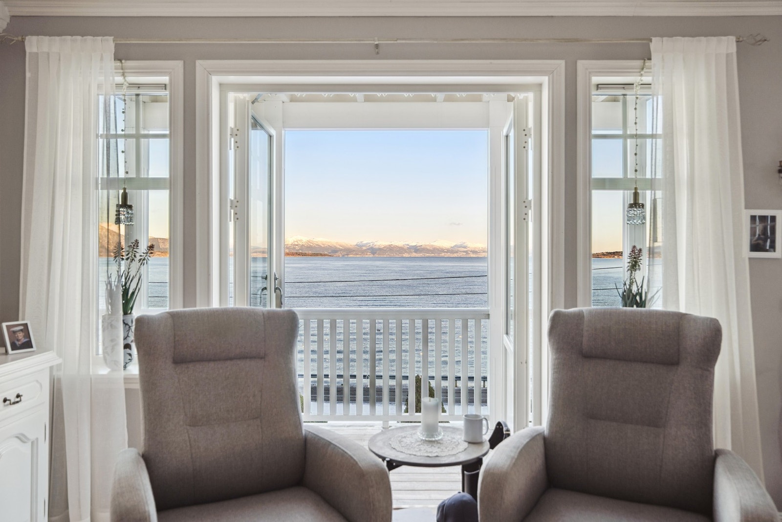 Nydelig utsikt fra stuen Galleribilde