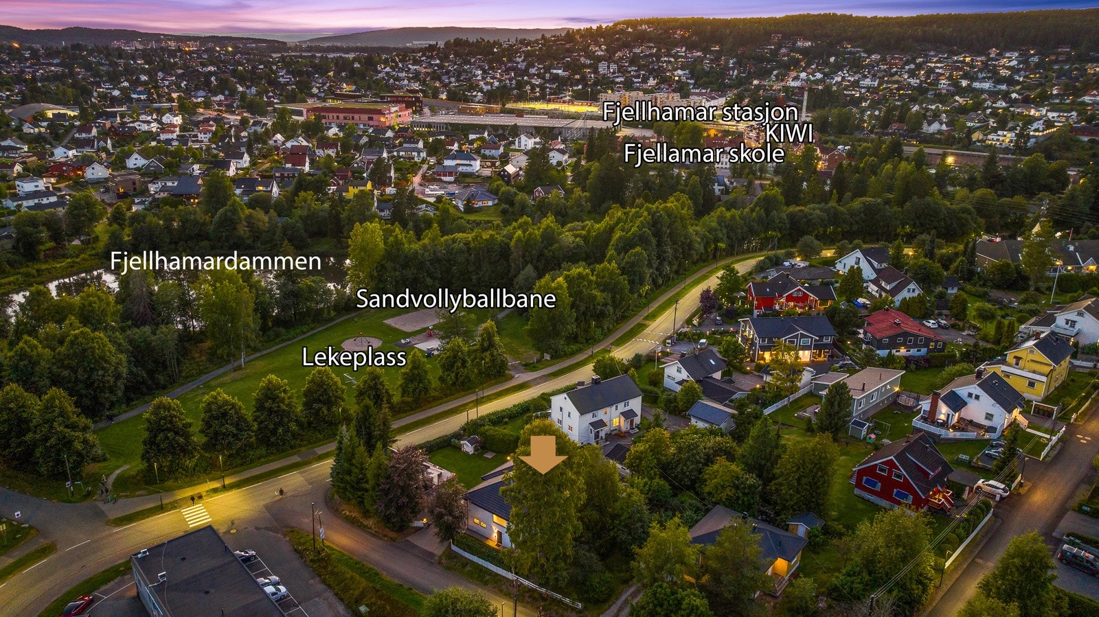 Attraktiv beliggenhet i veletablert boligområde med nærhet til servicetilbud, kollektivtransport og grønne turområder. Galleribilde