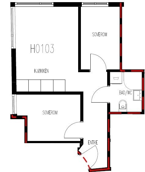 Plantegning - Noe avvik kan forekomme Galleribilde