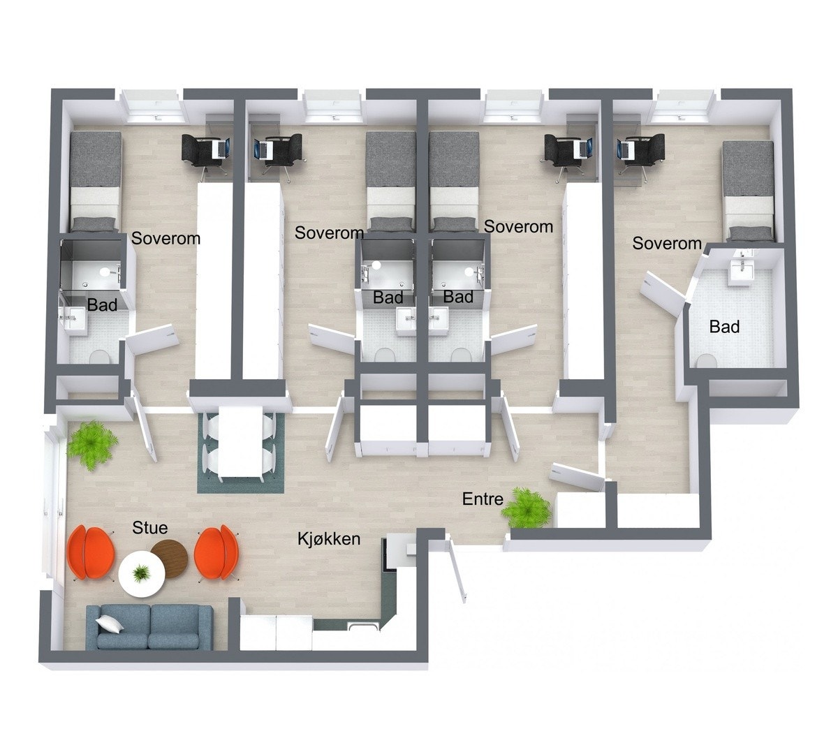 Planløsning Galleribilde