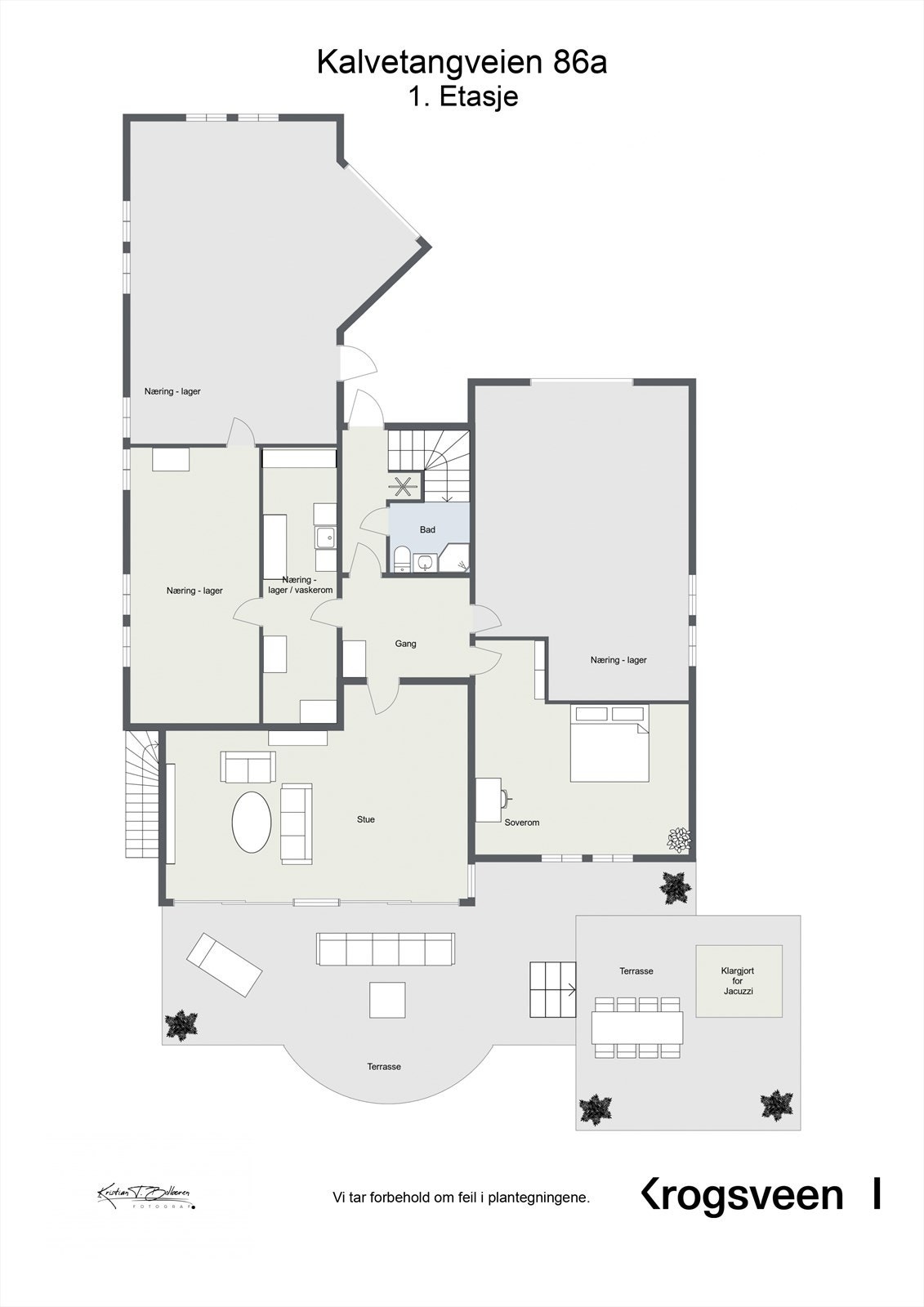 Planskisse 1. etasje. Galleribilde