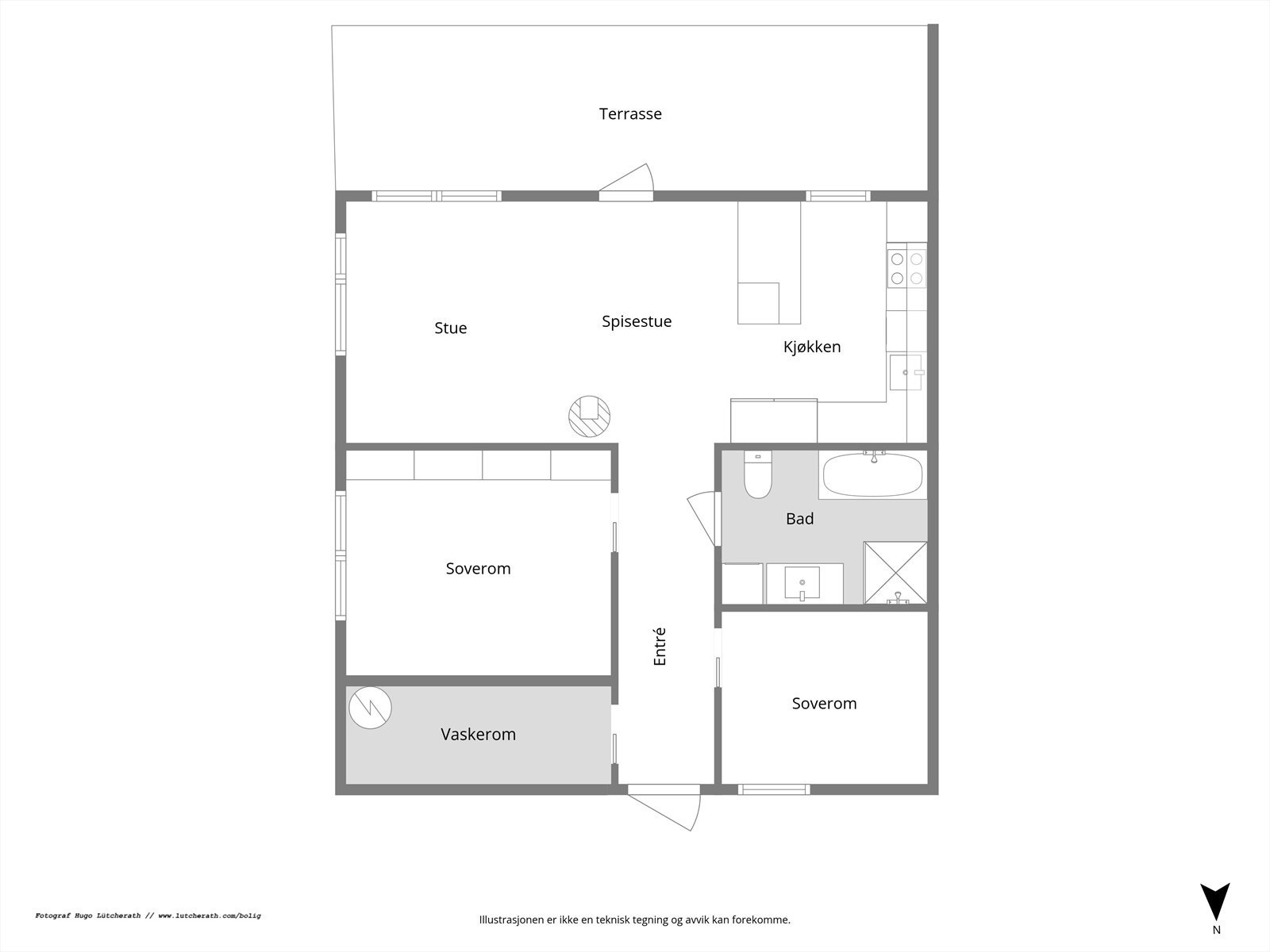 Plantegning. Galleribilde