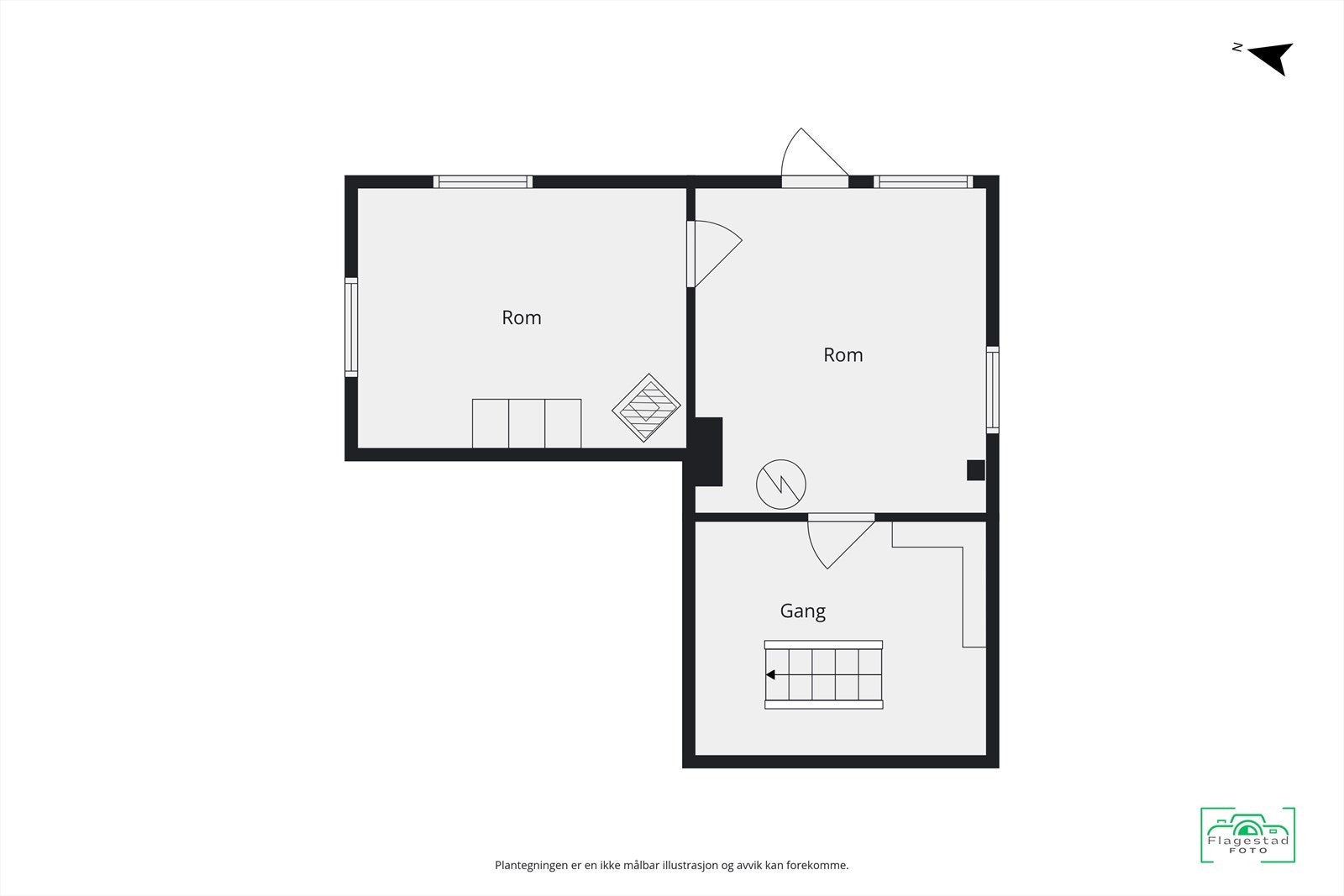 Plantegning kjeller Galleribilde