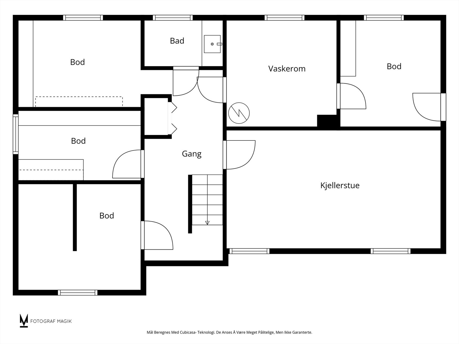 Plantegning kjeller Galleribilde