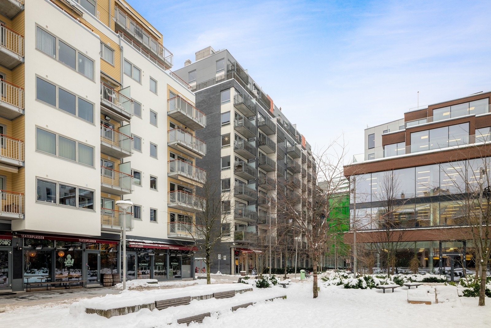 Teaterplassen er perfekt for deg som ønsker å bo sentralt til med kort vei til "alt"! Galleribilde