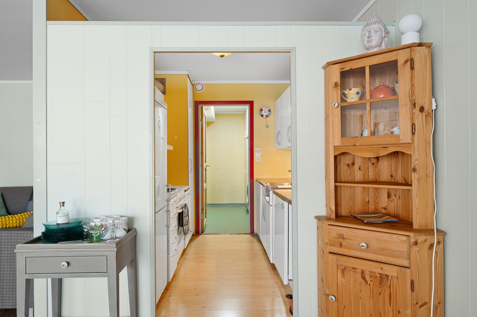 Leiligheten har balansert ventilasjon med varmegjenvinning som bidrar til et godt inneklima. Galleribilde