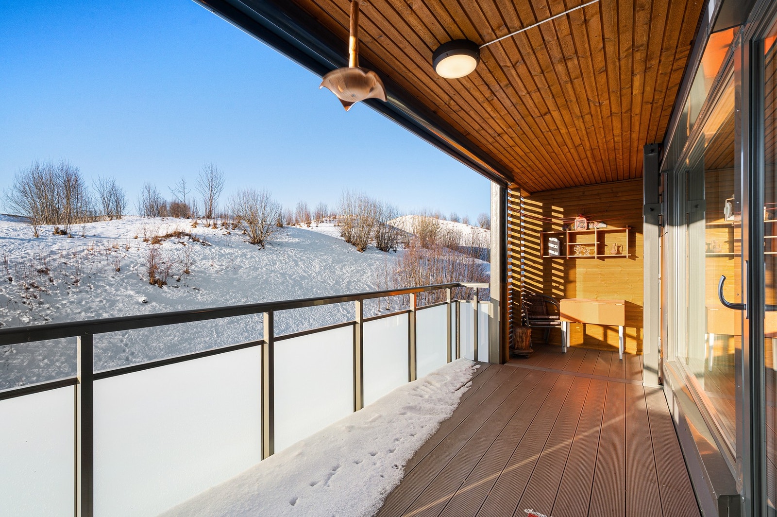 Flott solrik balkong på 15,3 m². Galleribilde