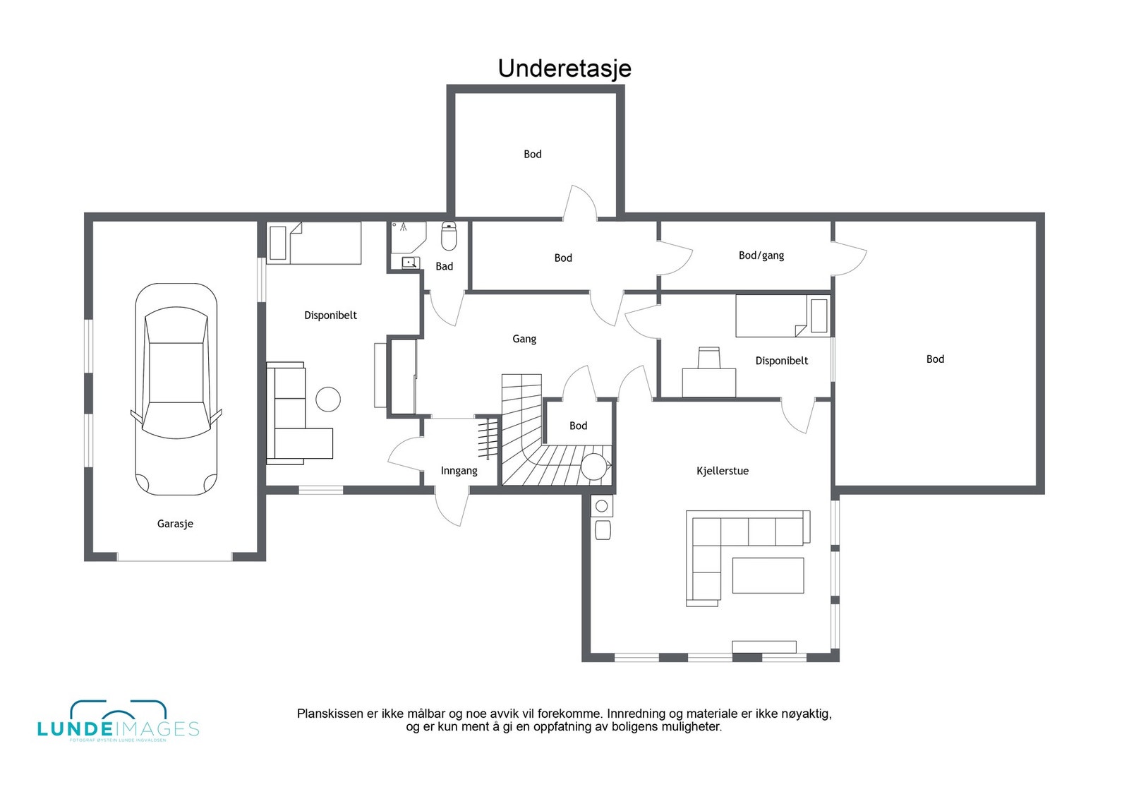 Planskisse underetasje (ikke målbar) Galleribilde