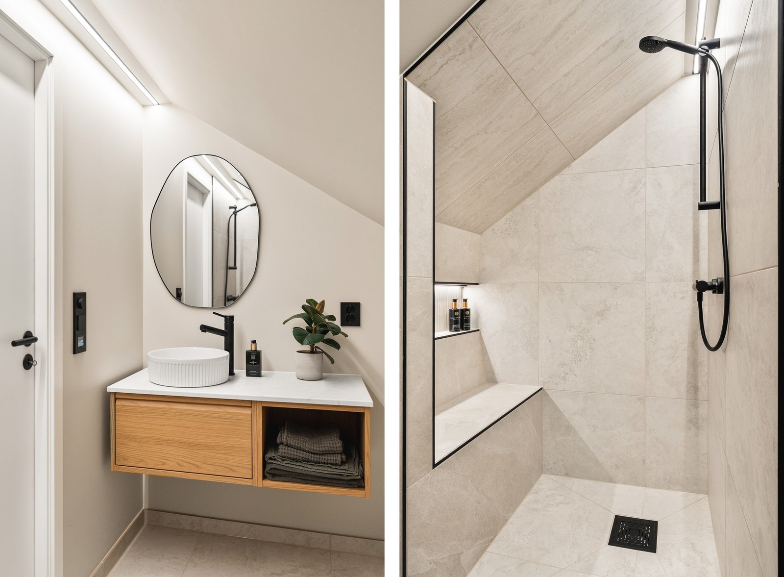 Baderommet ble nyoppusset i 2025 av Arna VVS og Rørleggeren VVS AS. Galleribilde