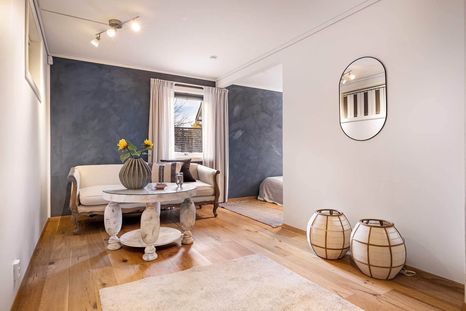 Her er det tegnet inn en ytterdør på byggetegningene. Galleribilde