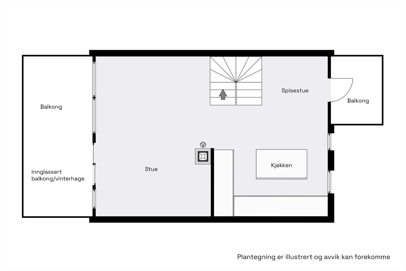 Planskisse andre etasje Galleribilde