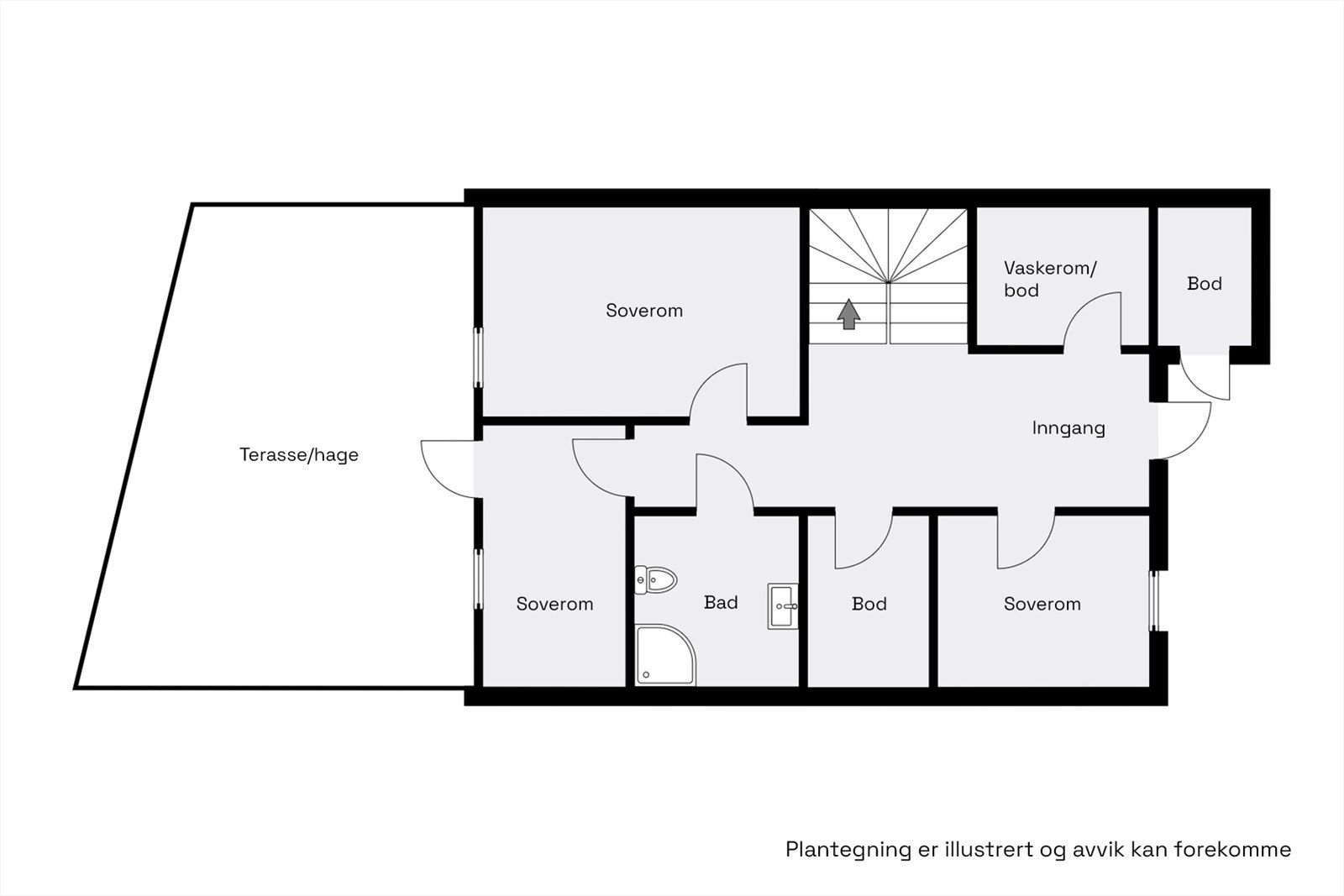 Planskisse første etasje Galleribilde