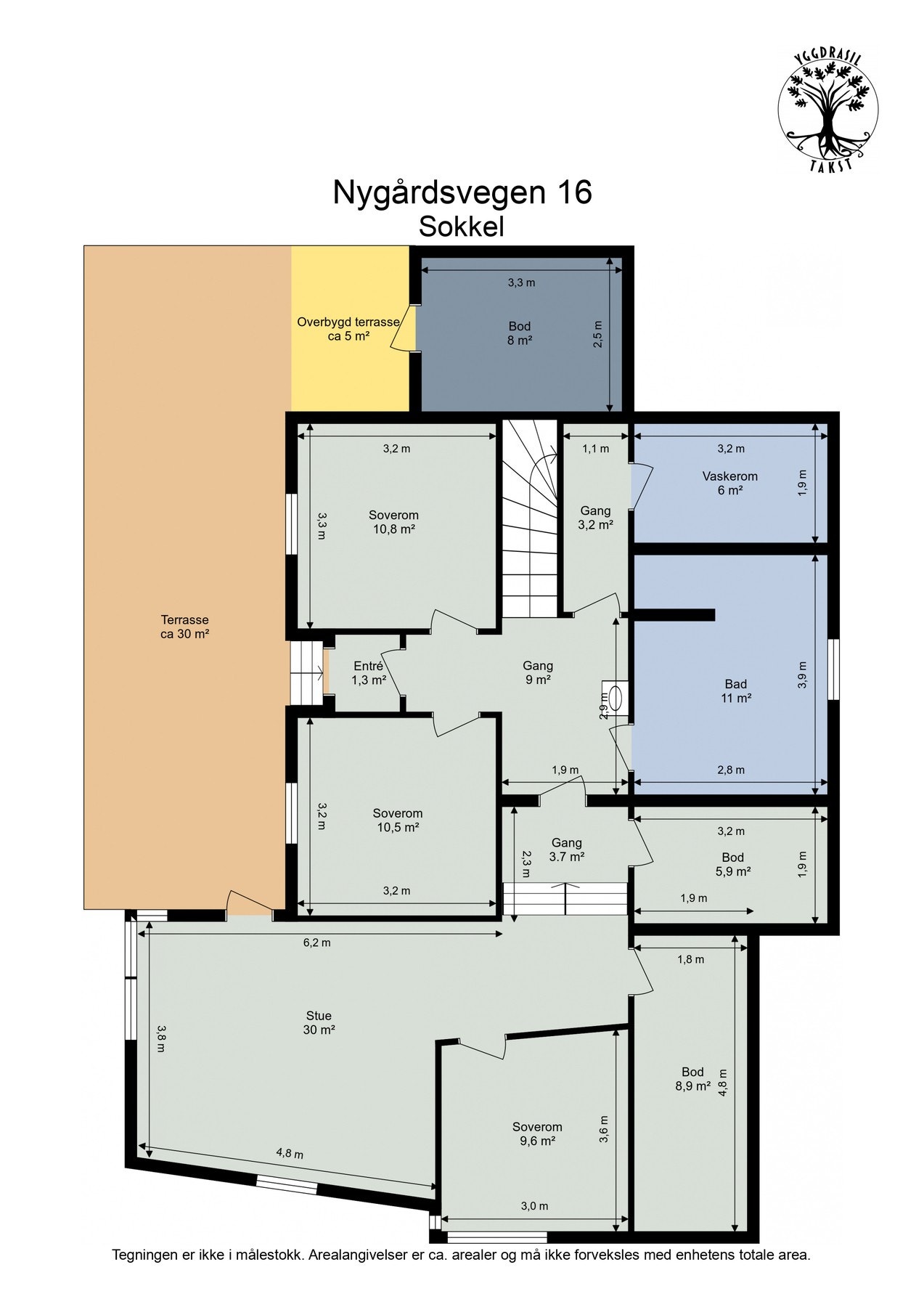 Plantegning sokkel. Galleribilde