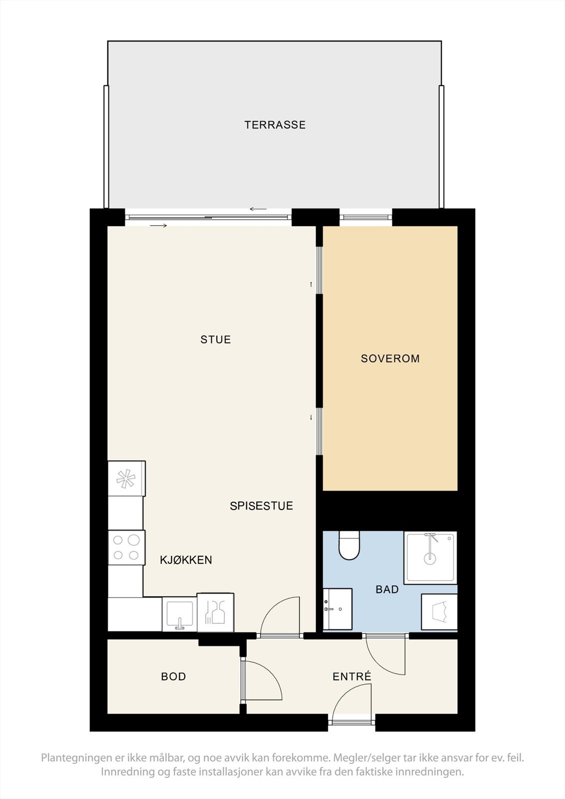 Plantegning - 1. underetasje Galleribilde