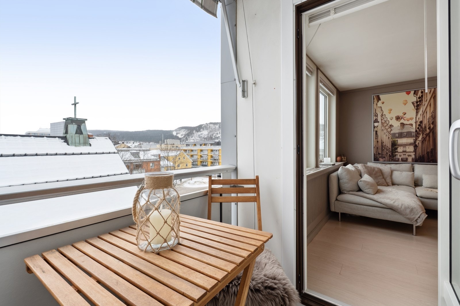 Her er det plass til en liten sittegruppe for å nyte utelivet. Galleribilde