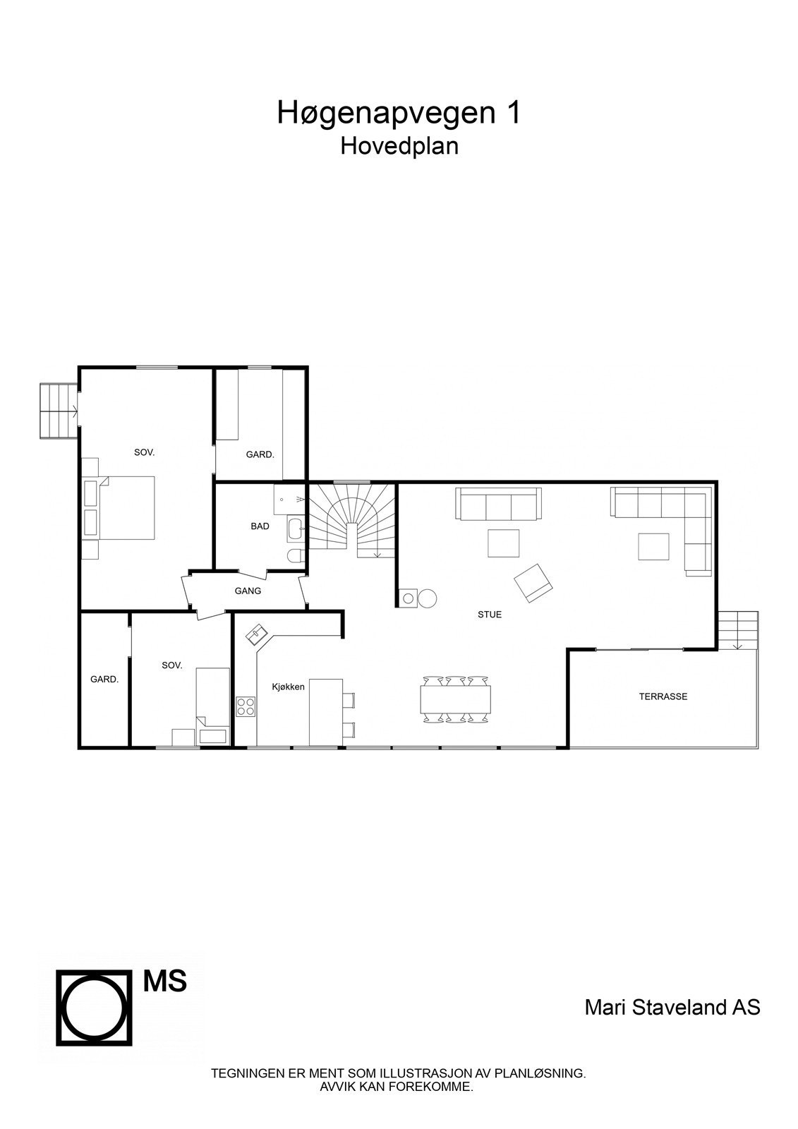 Plantegning | 1.etasje. Galleribilde