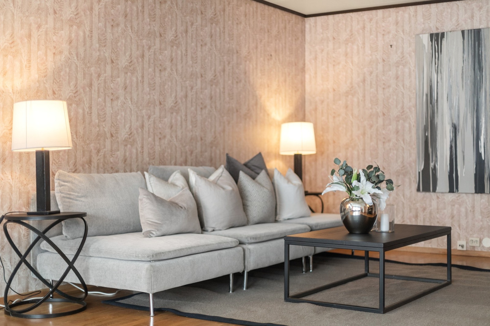 Steningsbilde stue Galleribilde