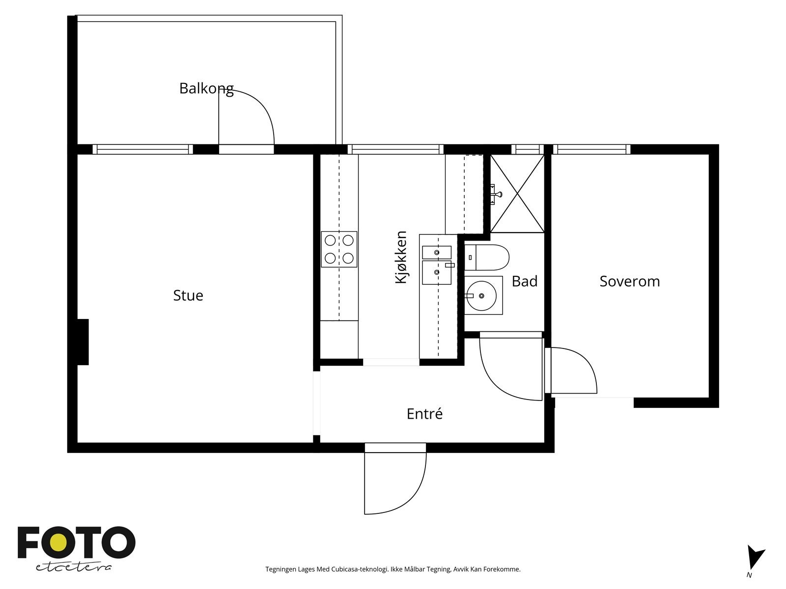 Veiledende plantegning - Ikke målbar Galleribilde