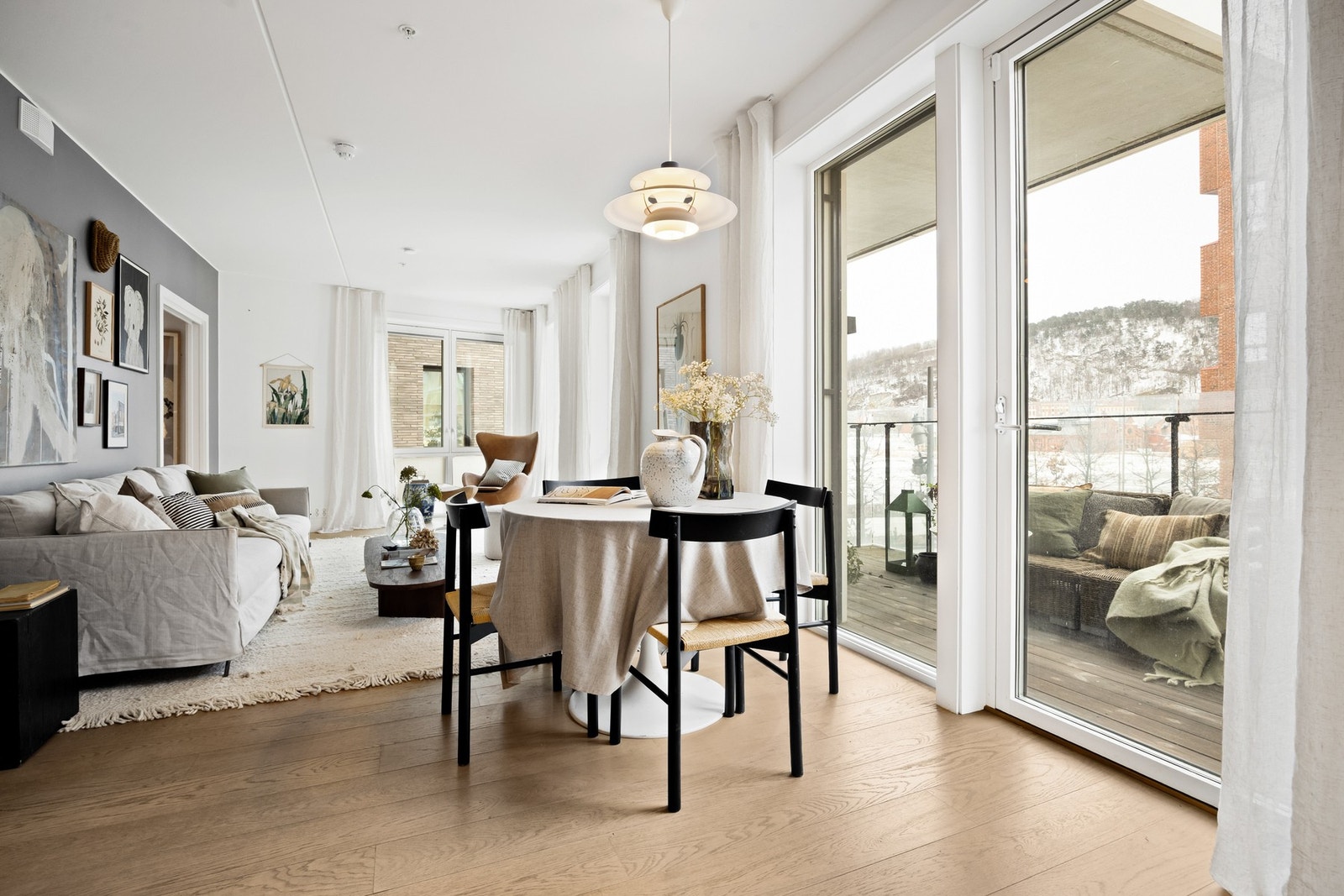 En lekker og moderne 4-roms midt i Bjørvika. Galleribilde