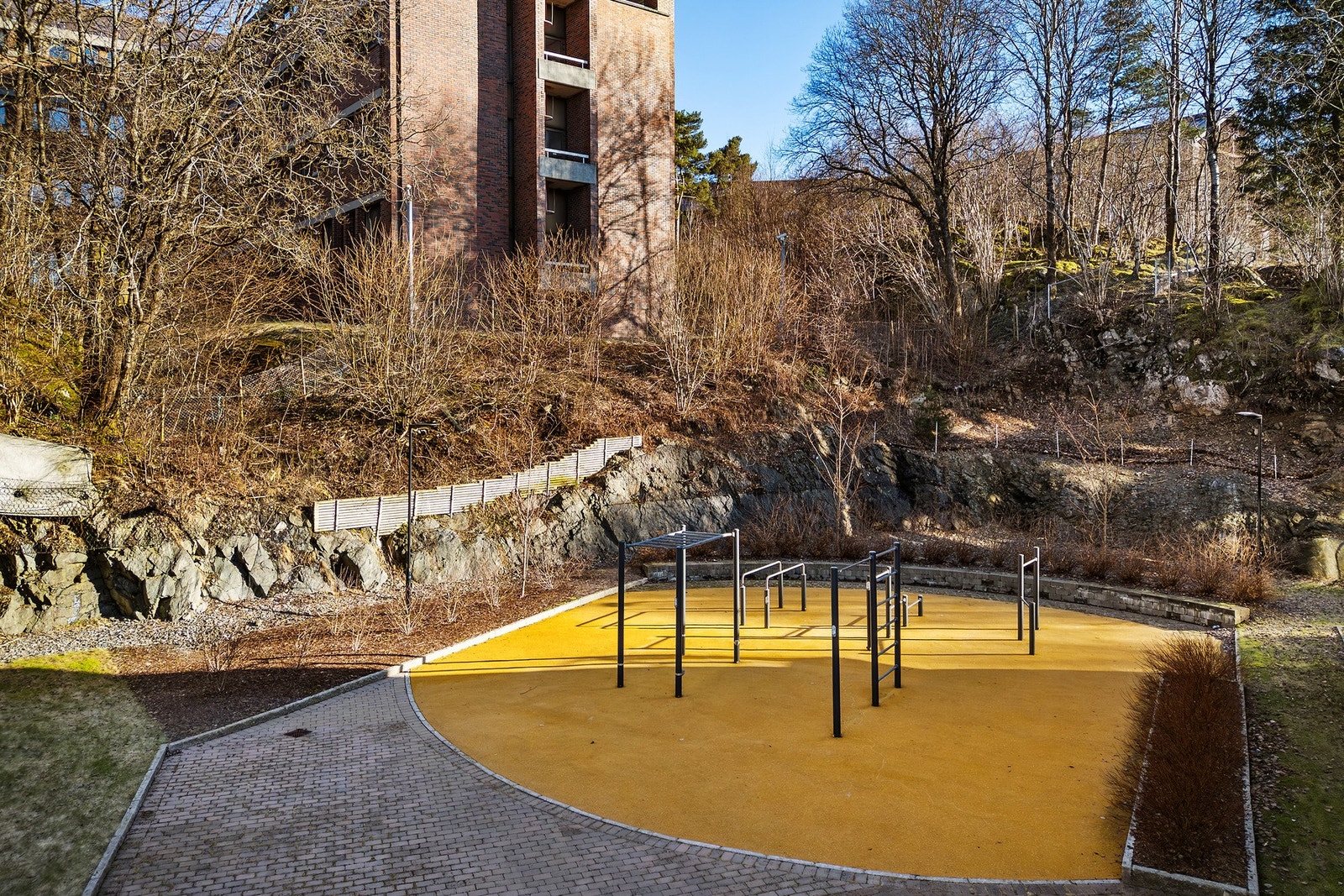 Felles lekeplasser på området. Galleribilde