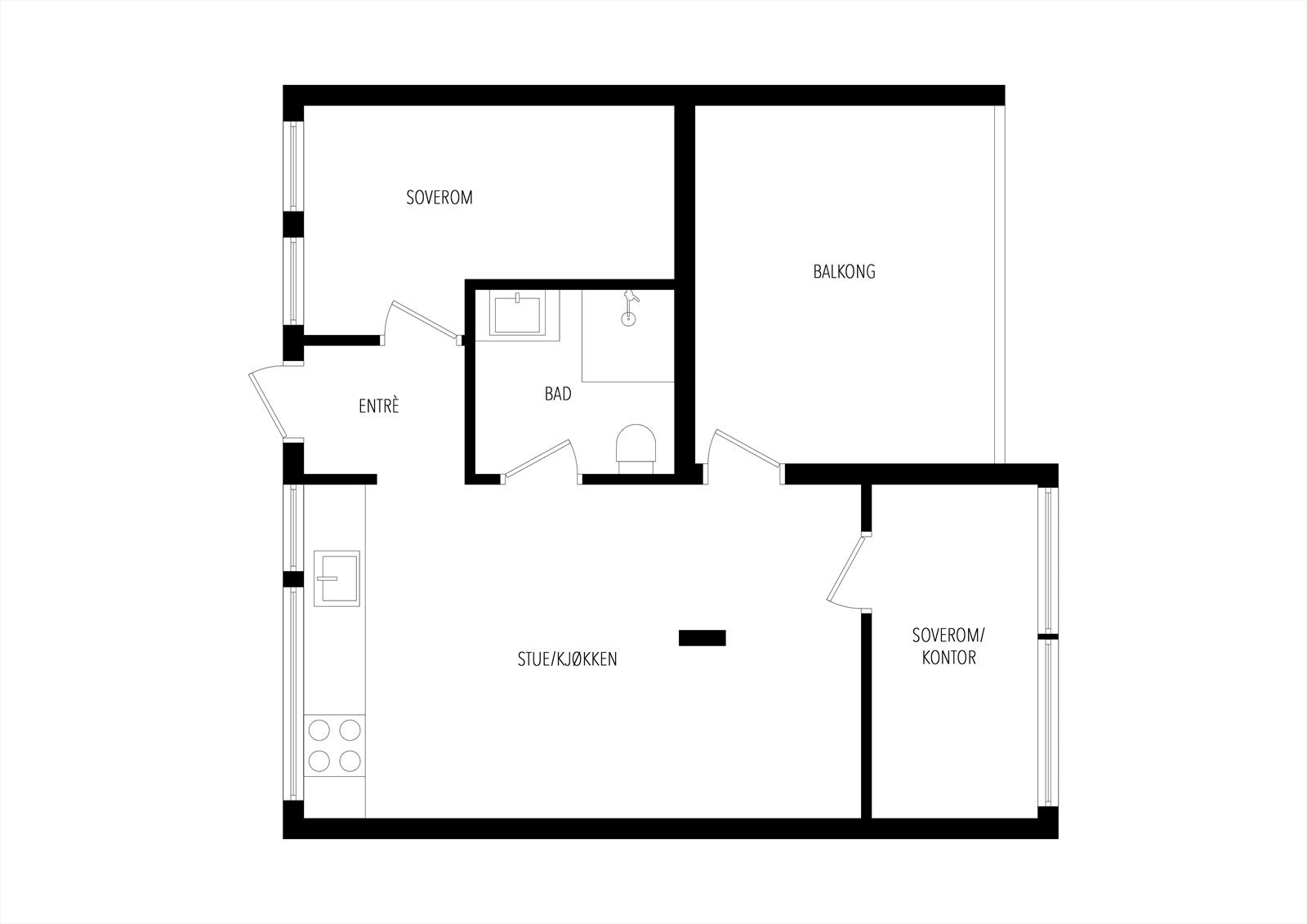 Plantegning Galleribilde