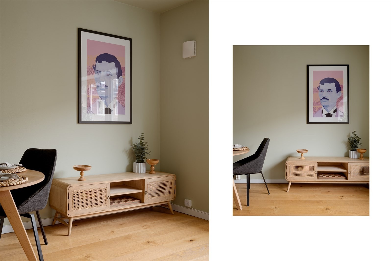 Den gjennomtenkte planløsningen gir deg stor frihet til å møblere slik du ønsker uten at rommet oppleves trangt. Galleribilde