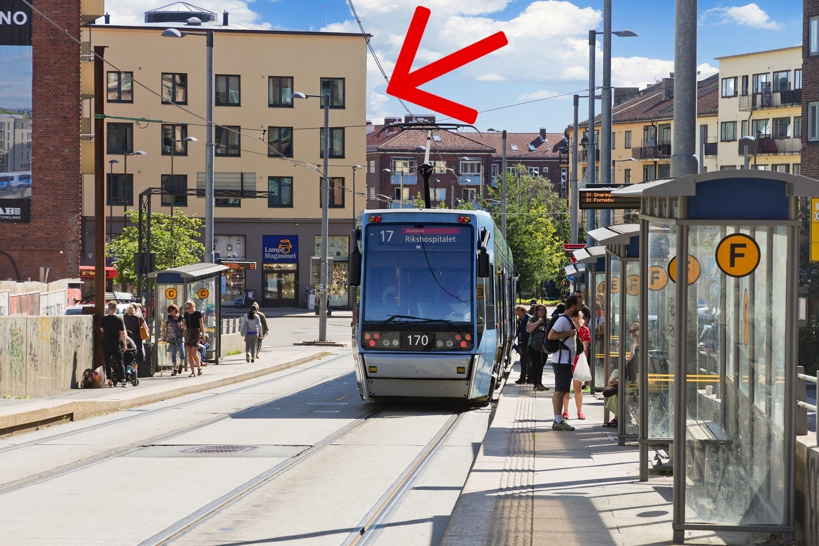 Leiligheten befinner seg i dette kvartalet. Galleribilde