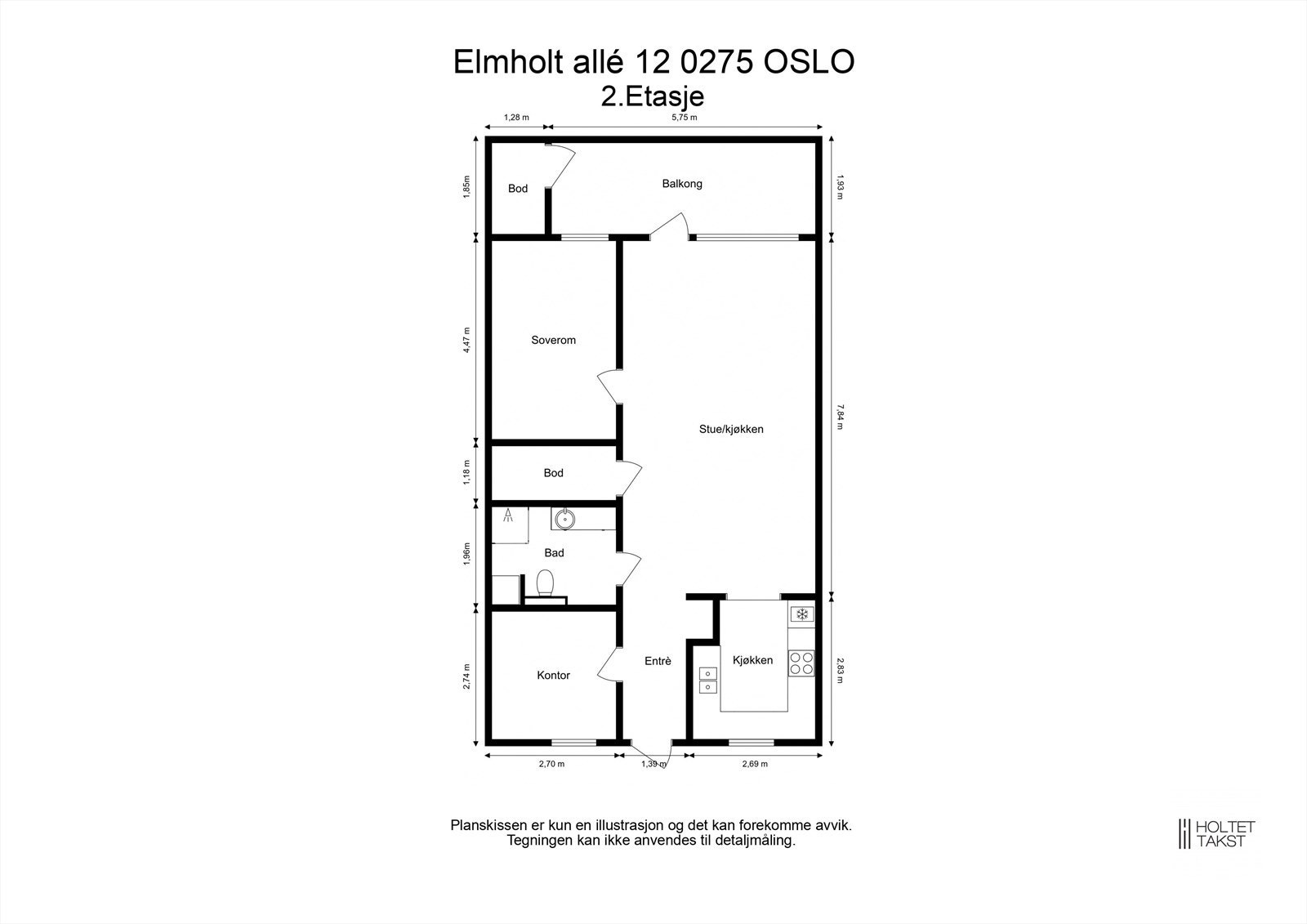 Svært god planløsning - Gjennomgående bolig med store, gode rom og adskilte soverom Galleribilde