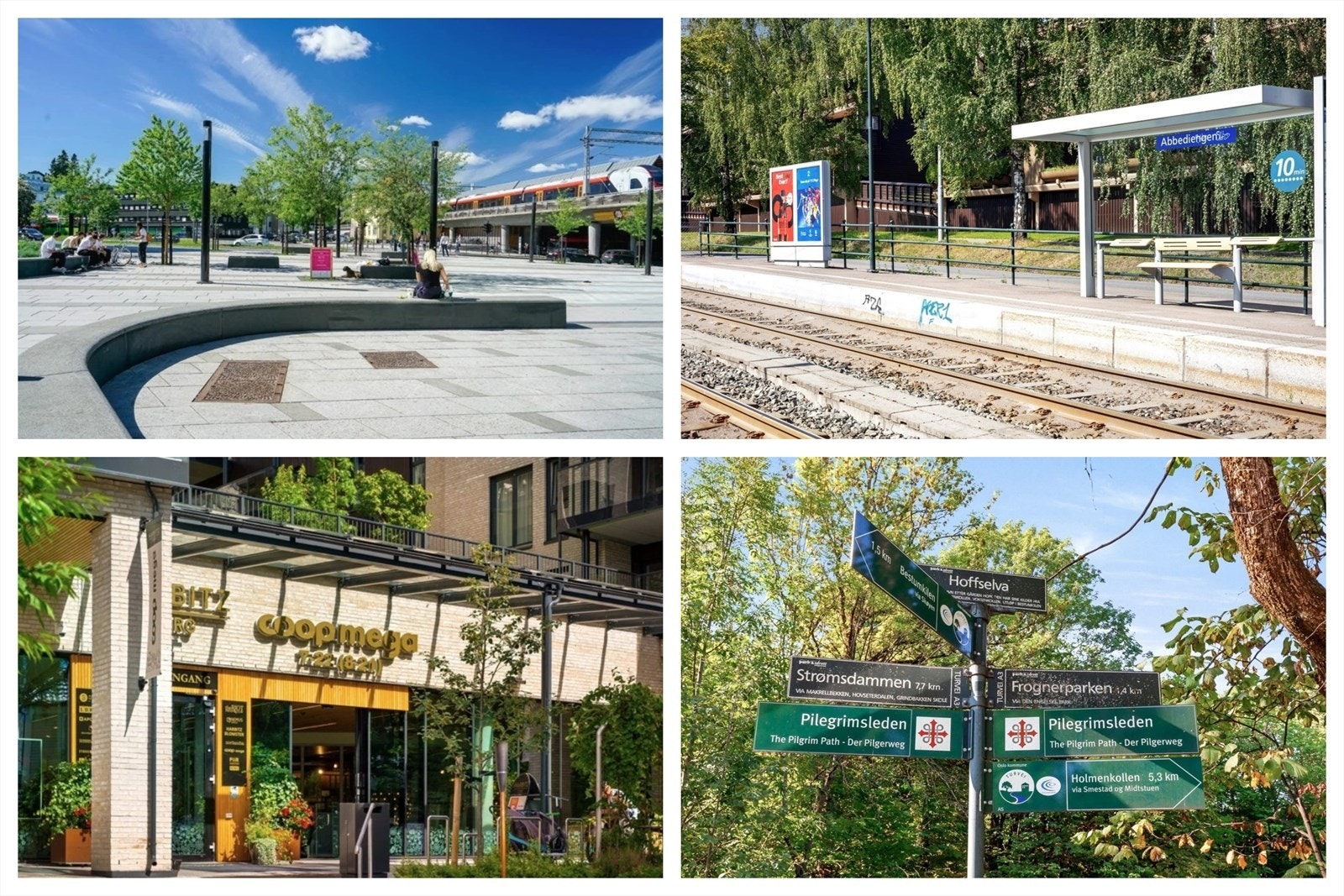 Bred offentlig kommunikasjon via Skøyen, nydelige turstier like utenfor døren og spennende utvalg fra Harbitz Torg og Karenslyst Allé Galleribilde