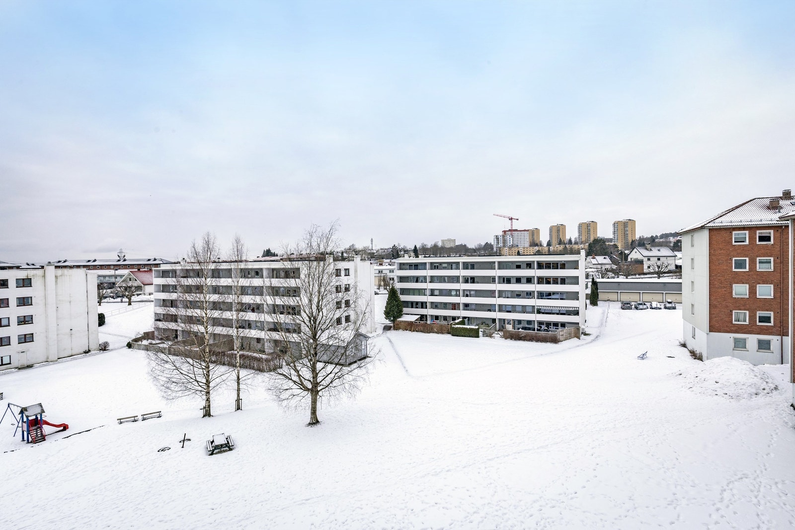 Hyggelig utsyn og god plass mellom bebyggelsen Galleribilde