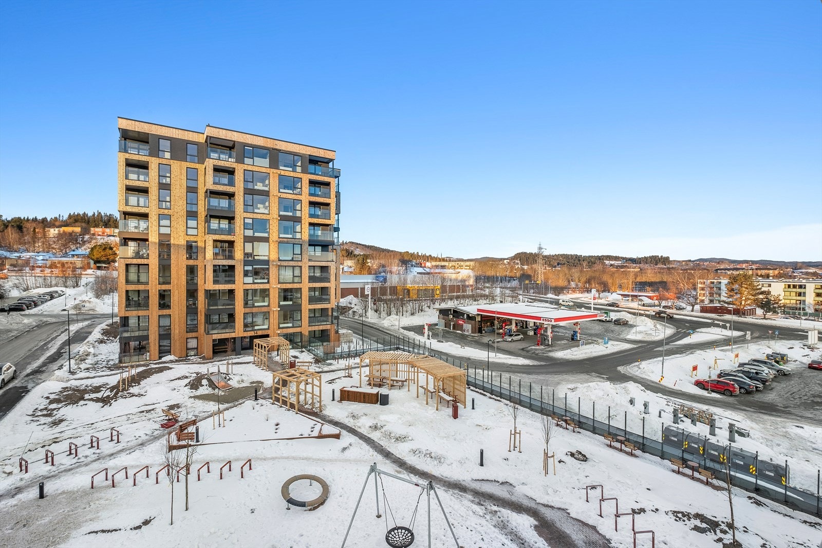 Fin utsikt over Saupstad Torg. Galleribilde