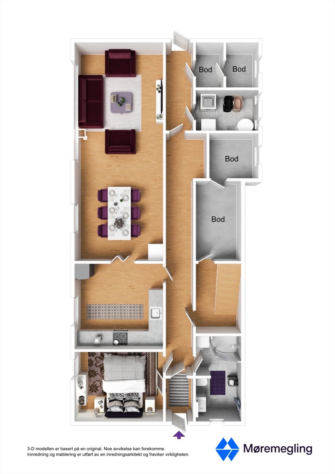 Plantegning underetasje Galleribilde