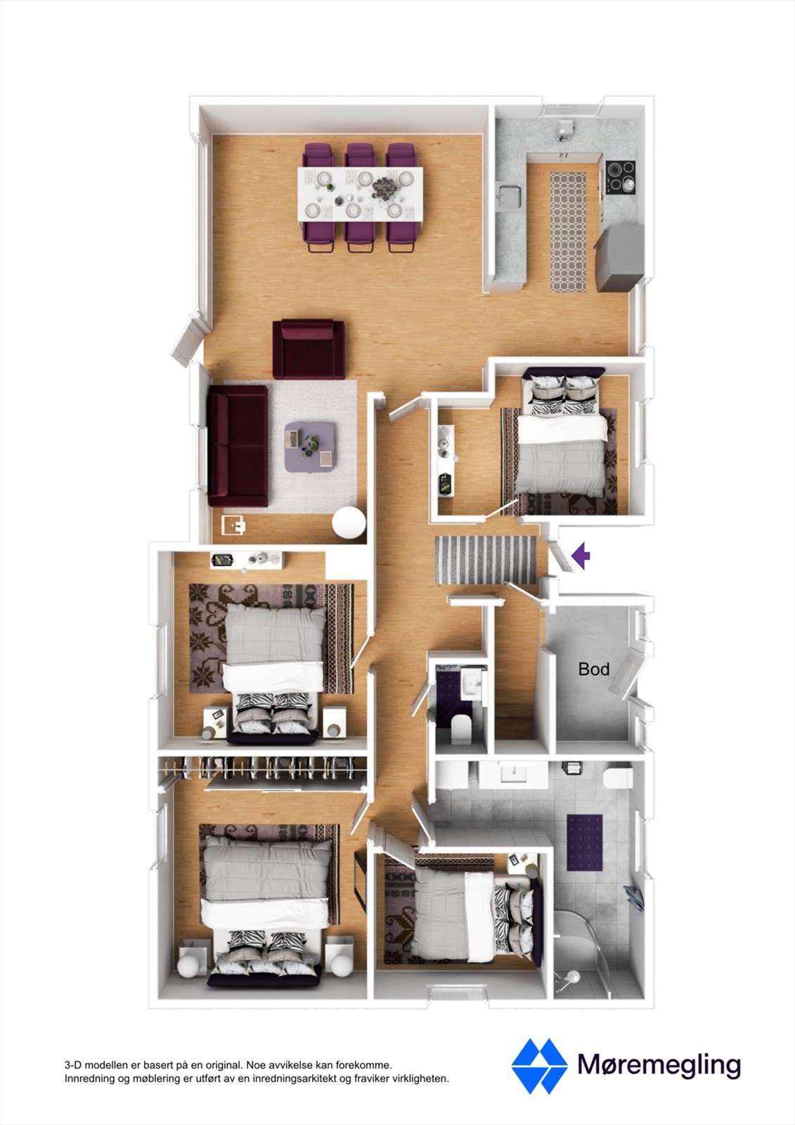 Plantegning 1. etasje Galleribilde