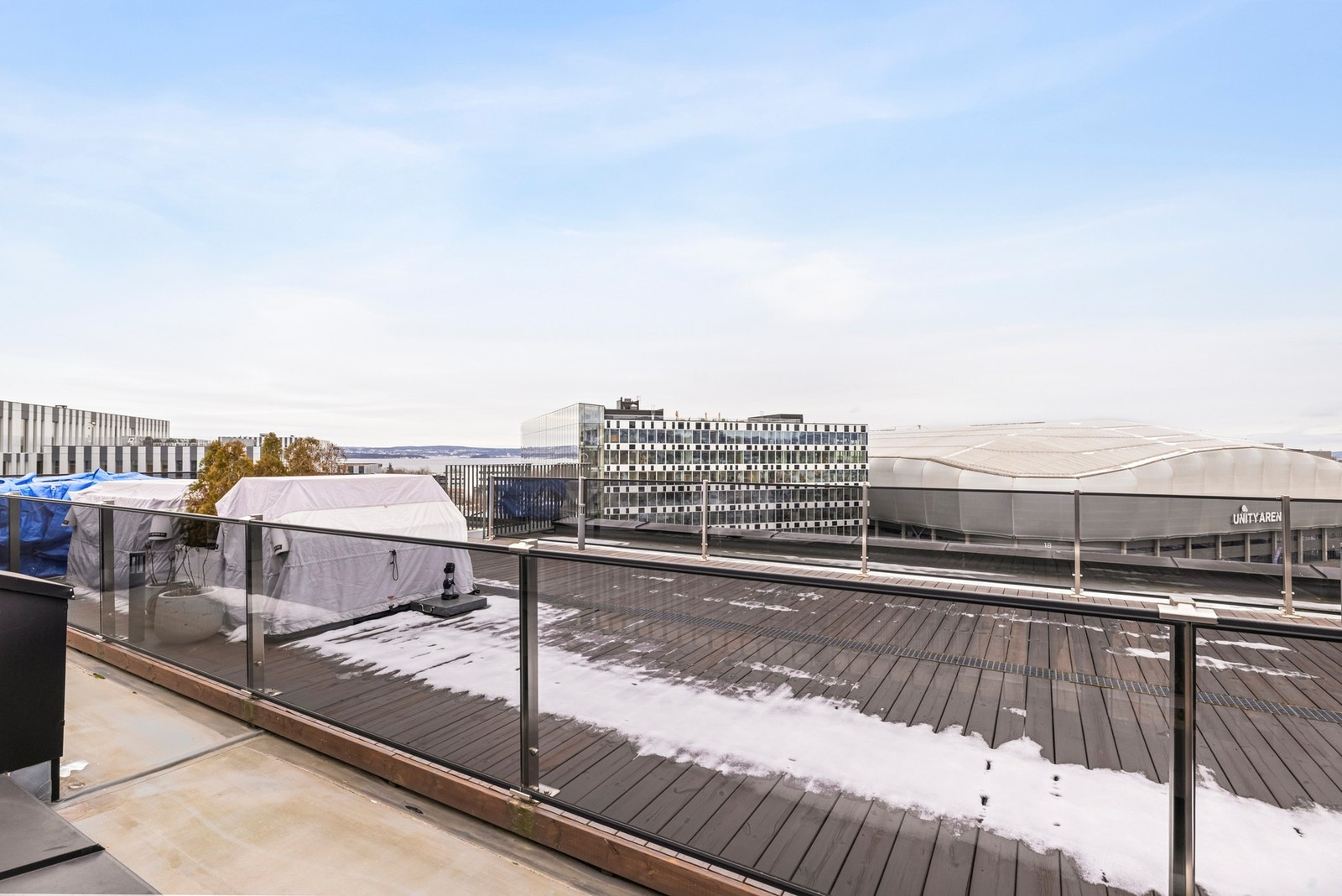 Felles takterrasse til fri benyttelse for beboere Galleribilde