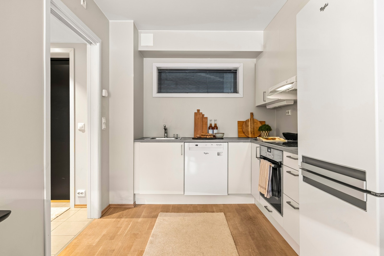 Det er montert automatisk lekkasjestopper og komfyrvakt Galleribilde