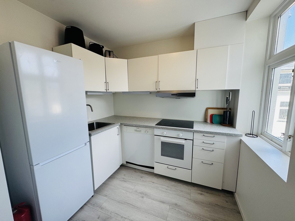 Praktisk kjøkken med 2 doble kjøl/fryseskap Galleribilde