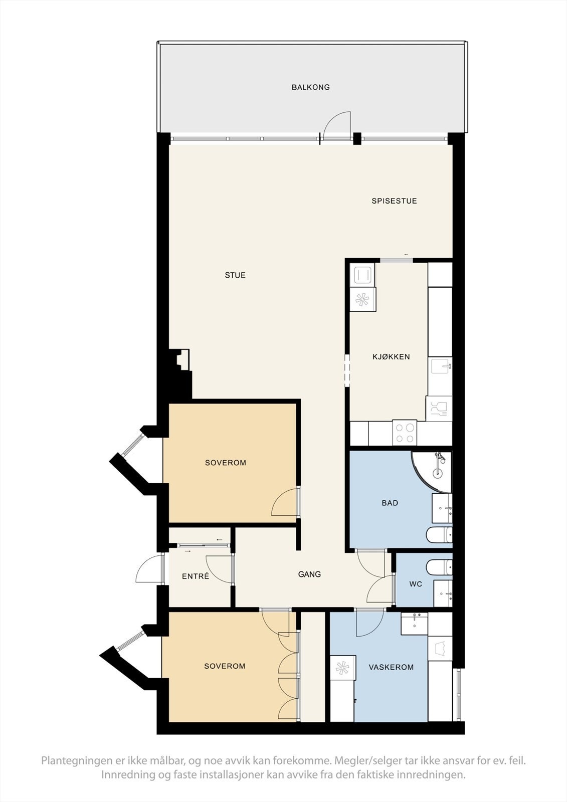 Plantegning for Breidablikkbakken 26C Galleribilde