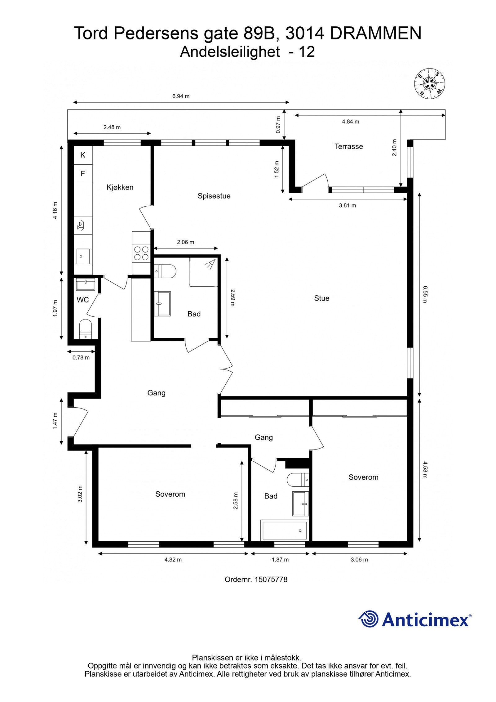 2D plantegning. Galleribilde
