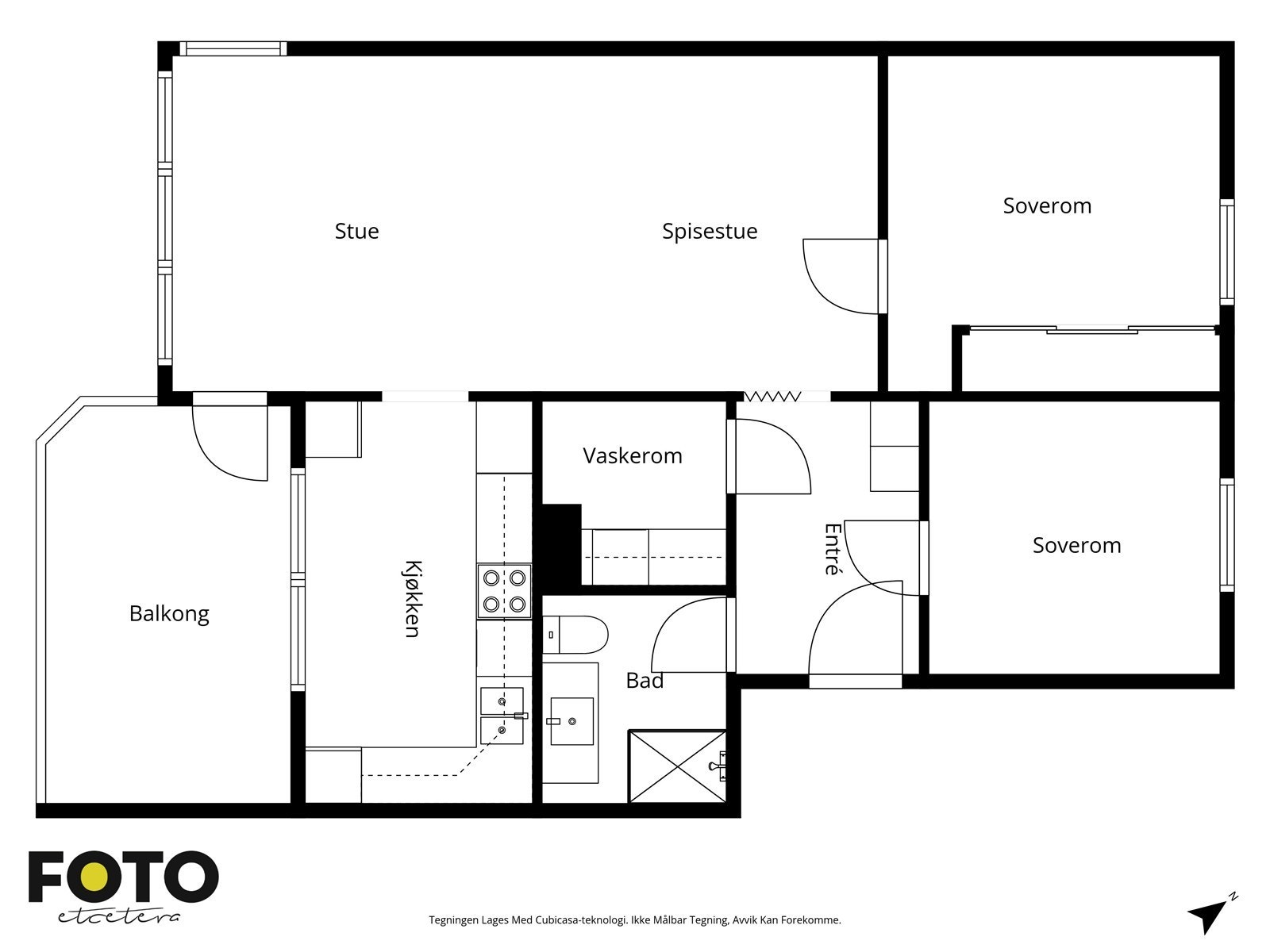 Veiledende planskisse 4. etasje. Ikke målbar Galleribilde
