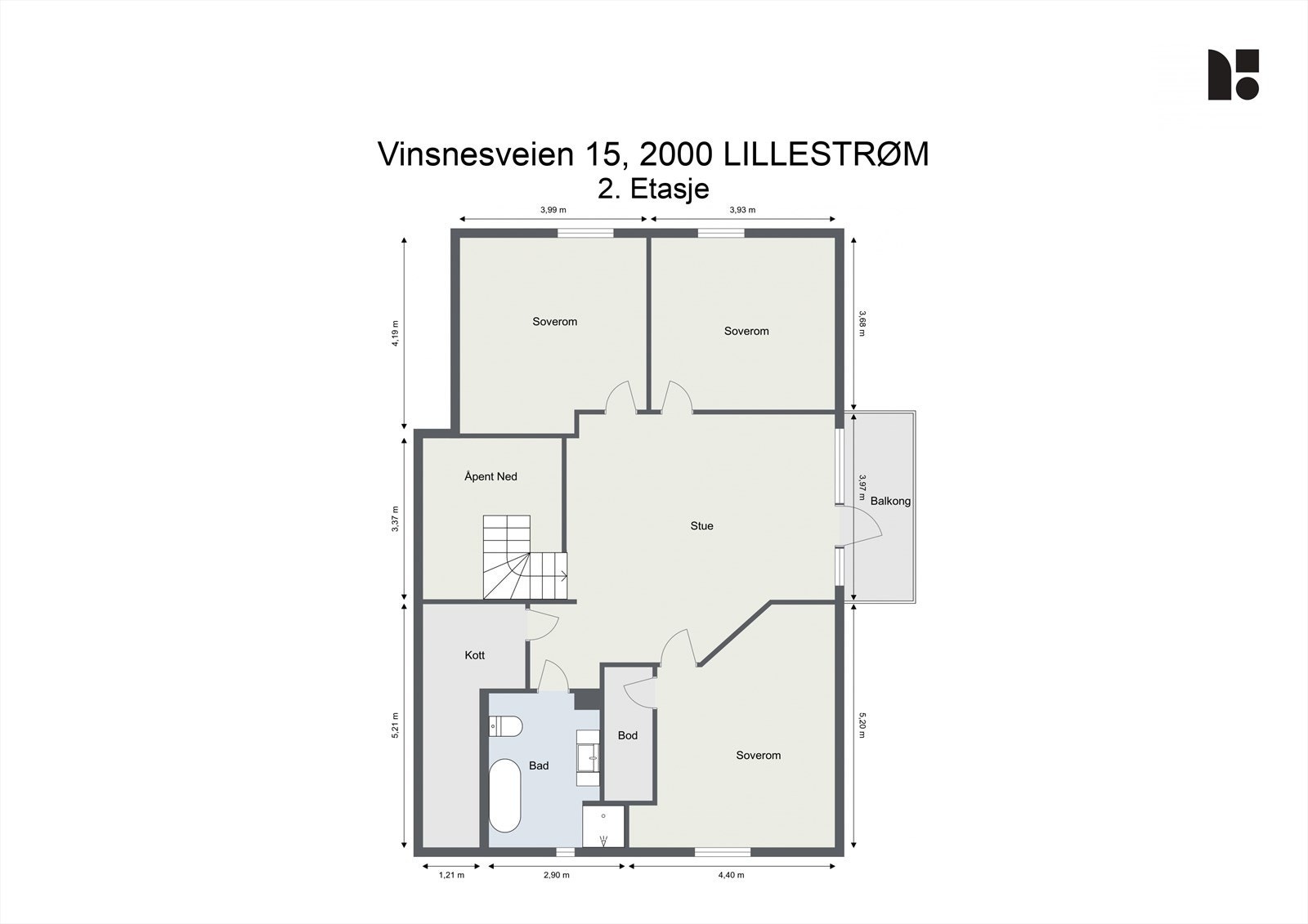 Plantegning - 2. etasje Galleribilde