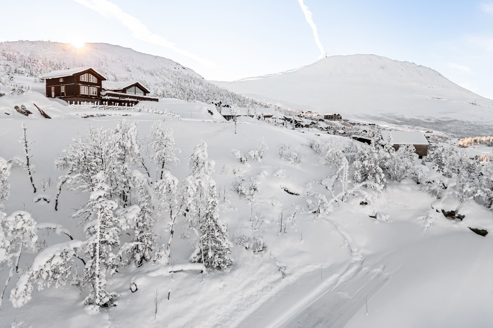 Flott utsikt fra tomten Galleribilde