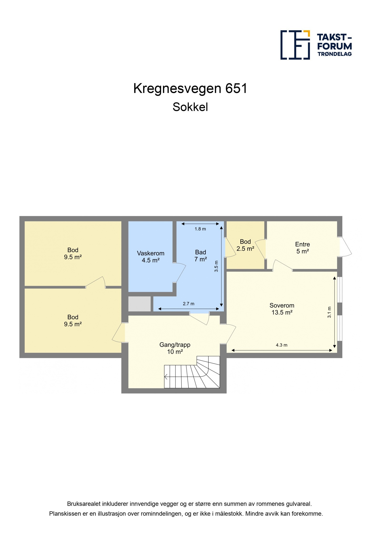 Plantegning sokkeletasje Galleribilde