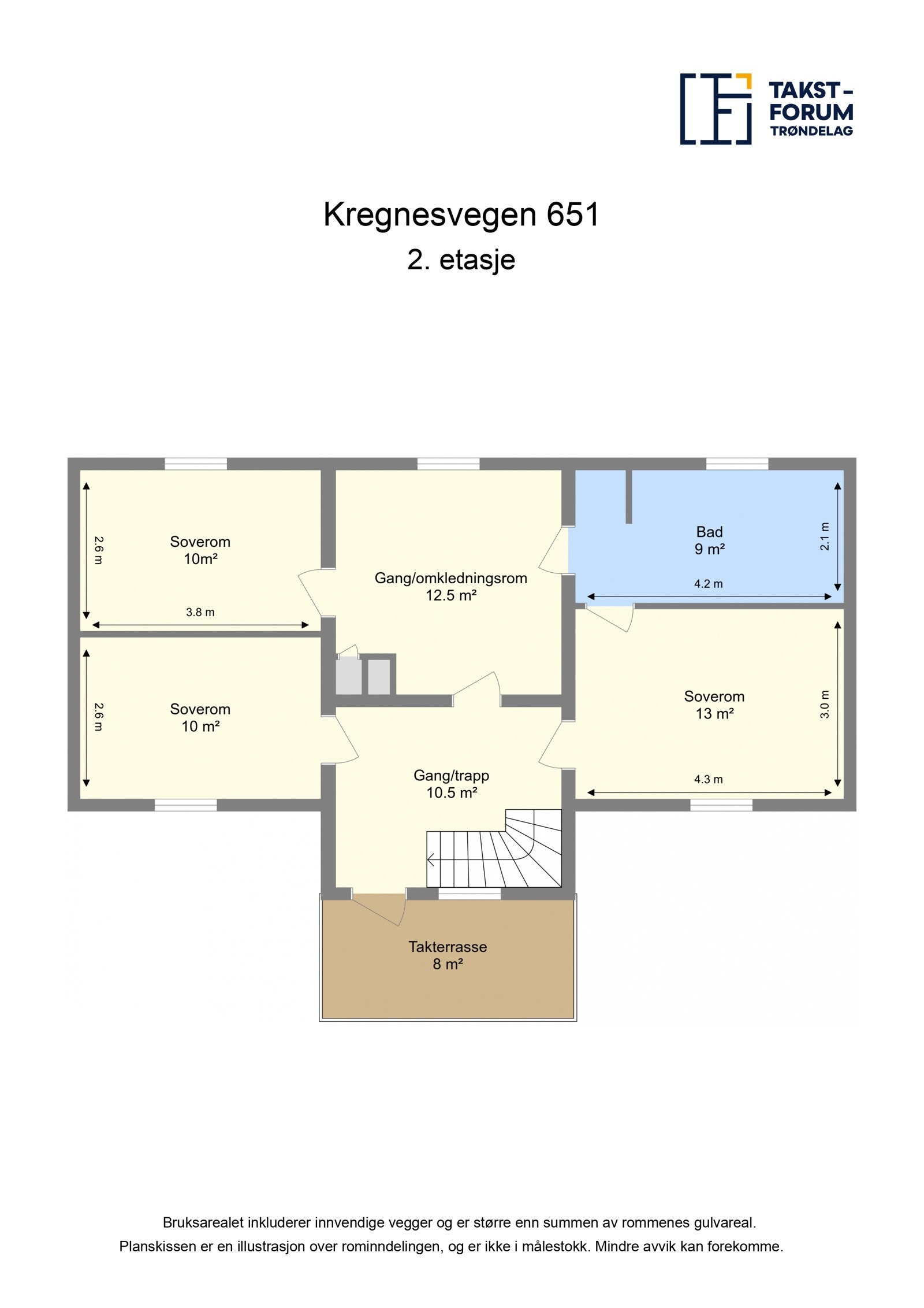 Plantegning andre etajse Galleribilde