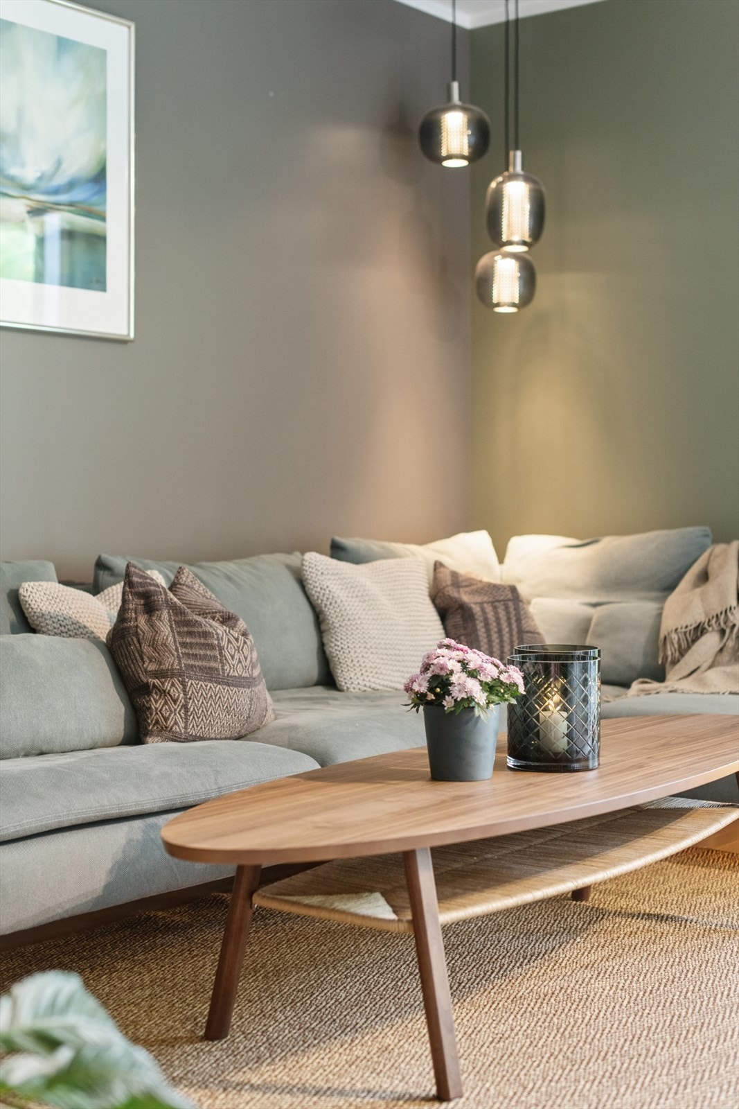 Gjennomgående materialvalg og farger gir et helhetlig og rolig inntrykk. Galleribilde