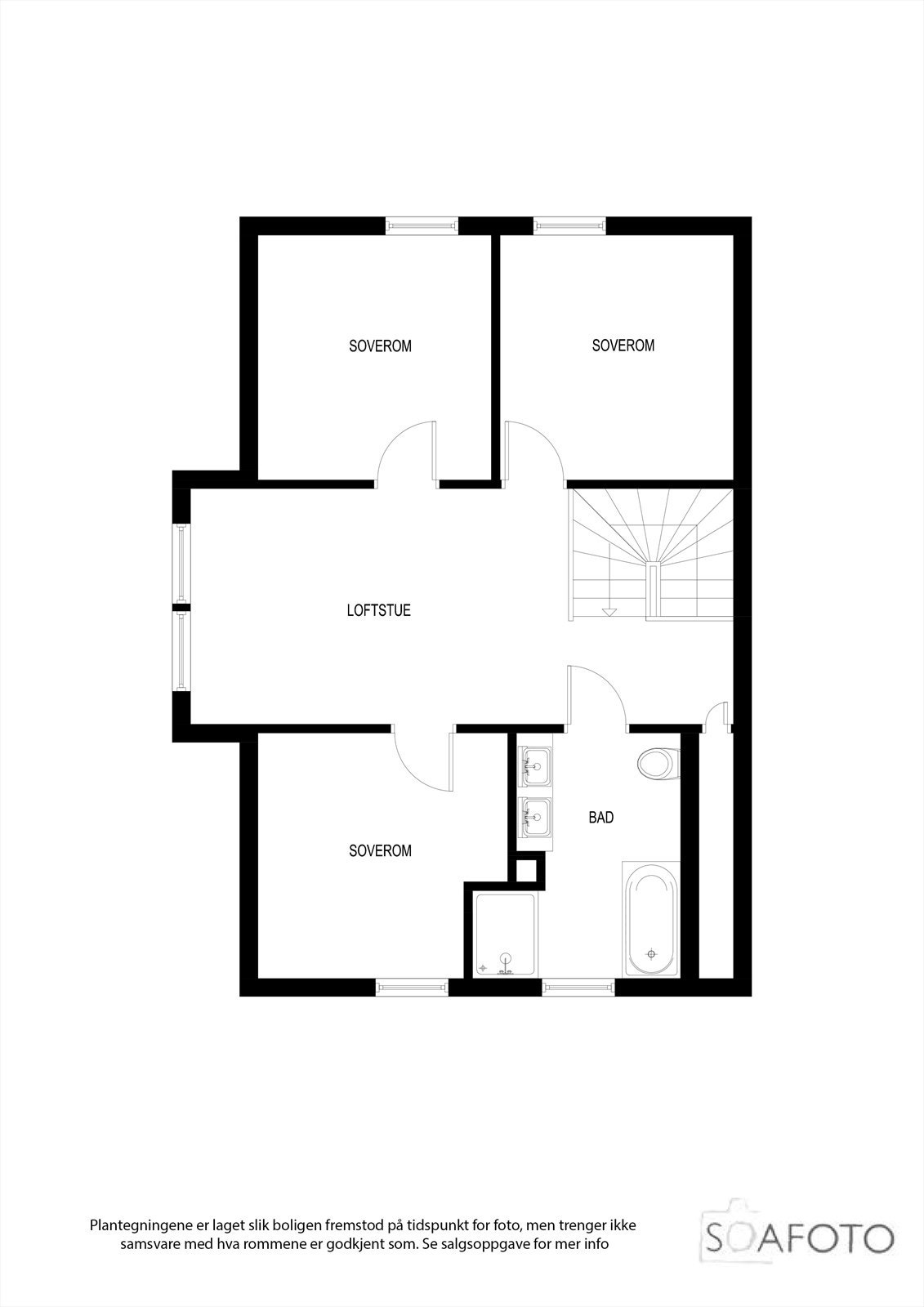 Plantegning 2. etasje Galleribilde