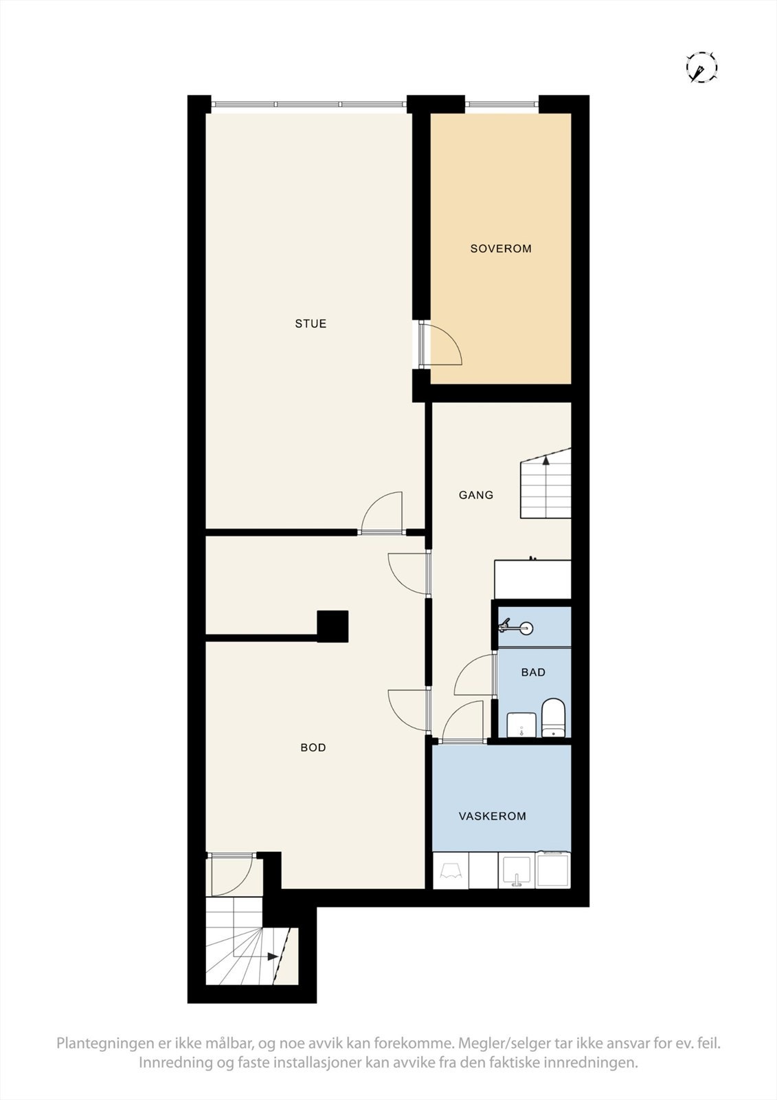 Plantegning kjeller Galleribilde