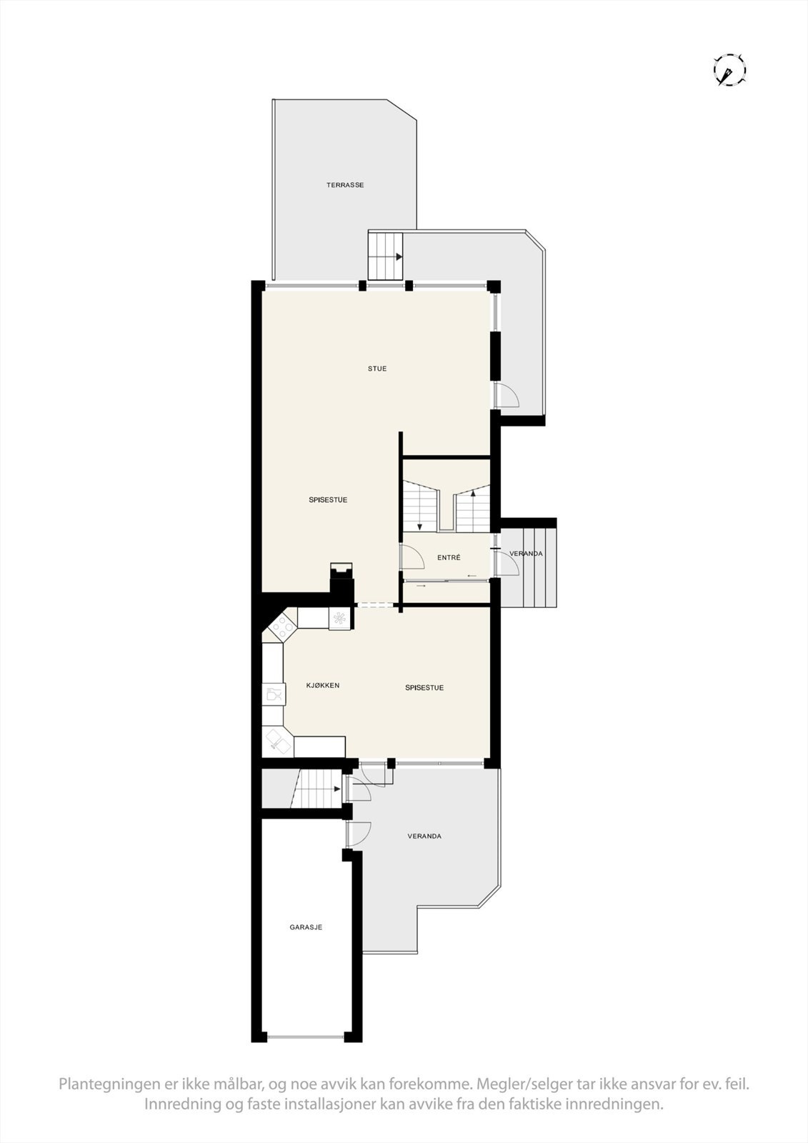 Plantegning 1.etg Galleribilde