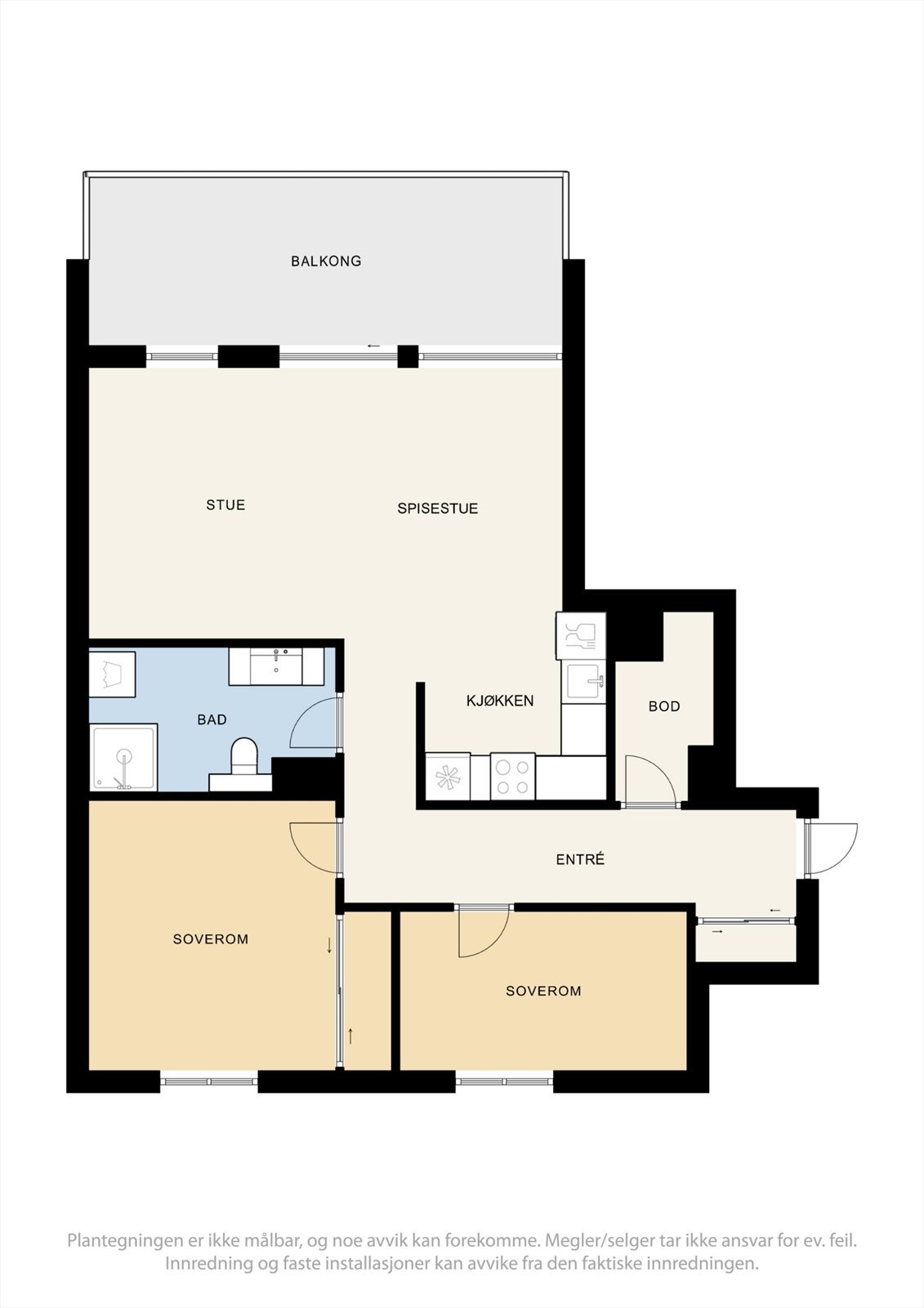 Plantegning 7. Etg - Planløsningen er svært godt utnyttet, og rommene oppleves både åpne og praktiske. Galleribilde