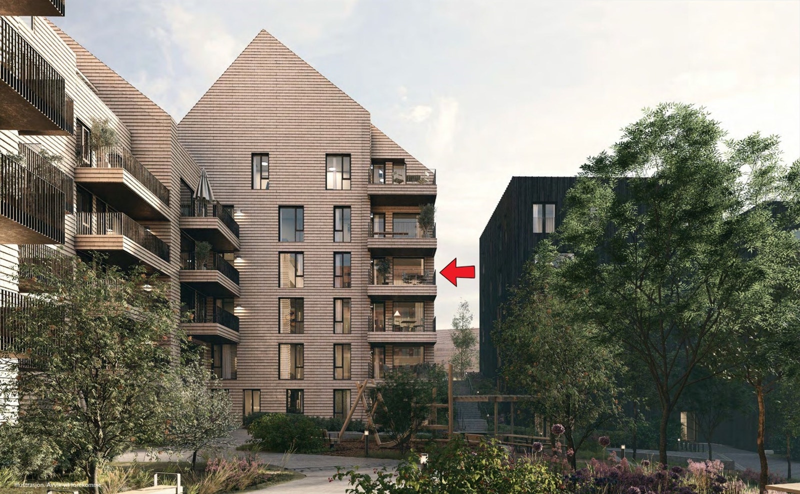 Illustrasjon fasader. Avvik kan forekomme. Galleribilde